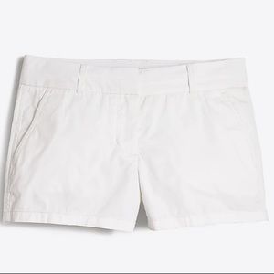 J. Crew 3” White Chino Short